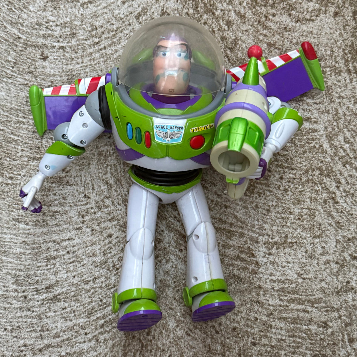 Vintage 2001 Disney Hasbro Toy Story Buzz Lightyear 12" Interactive Figurine