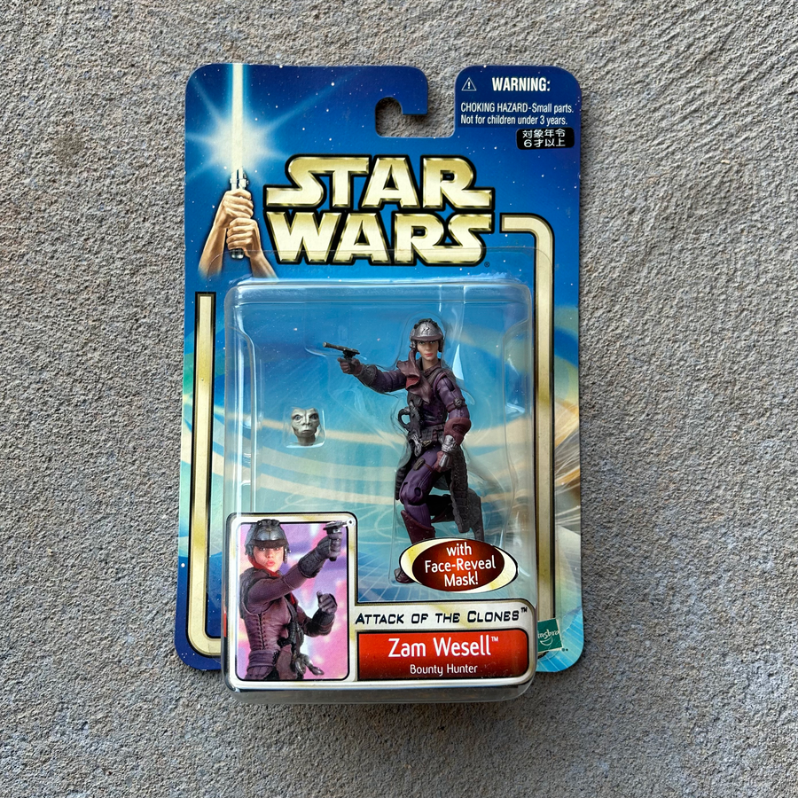 (BRAND NEW) Vintage Hasbro Star Wars Zam Wesell Figurine (2002)