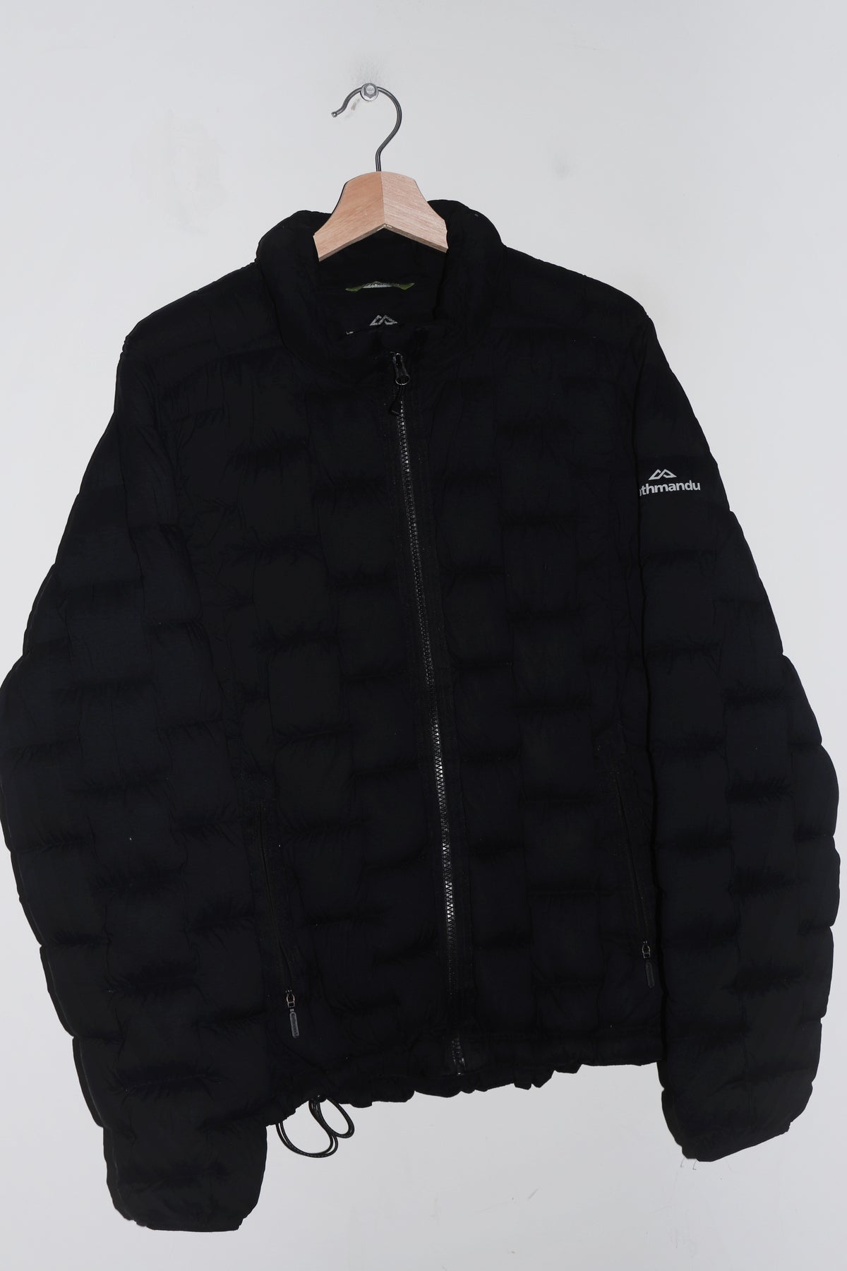 Kathmandu Logo Thick Duck Down Black Puffer Jacket (L)
