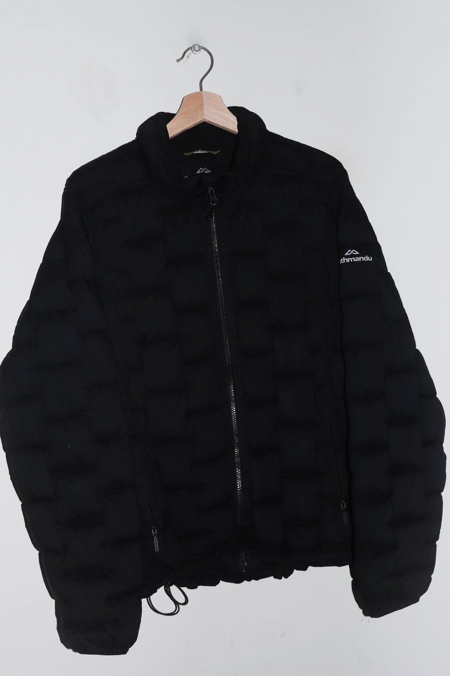 Kathmandu Logo Thick Duck Down Black Puffer Jacket (L)