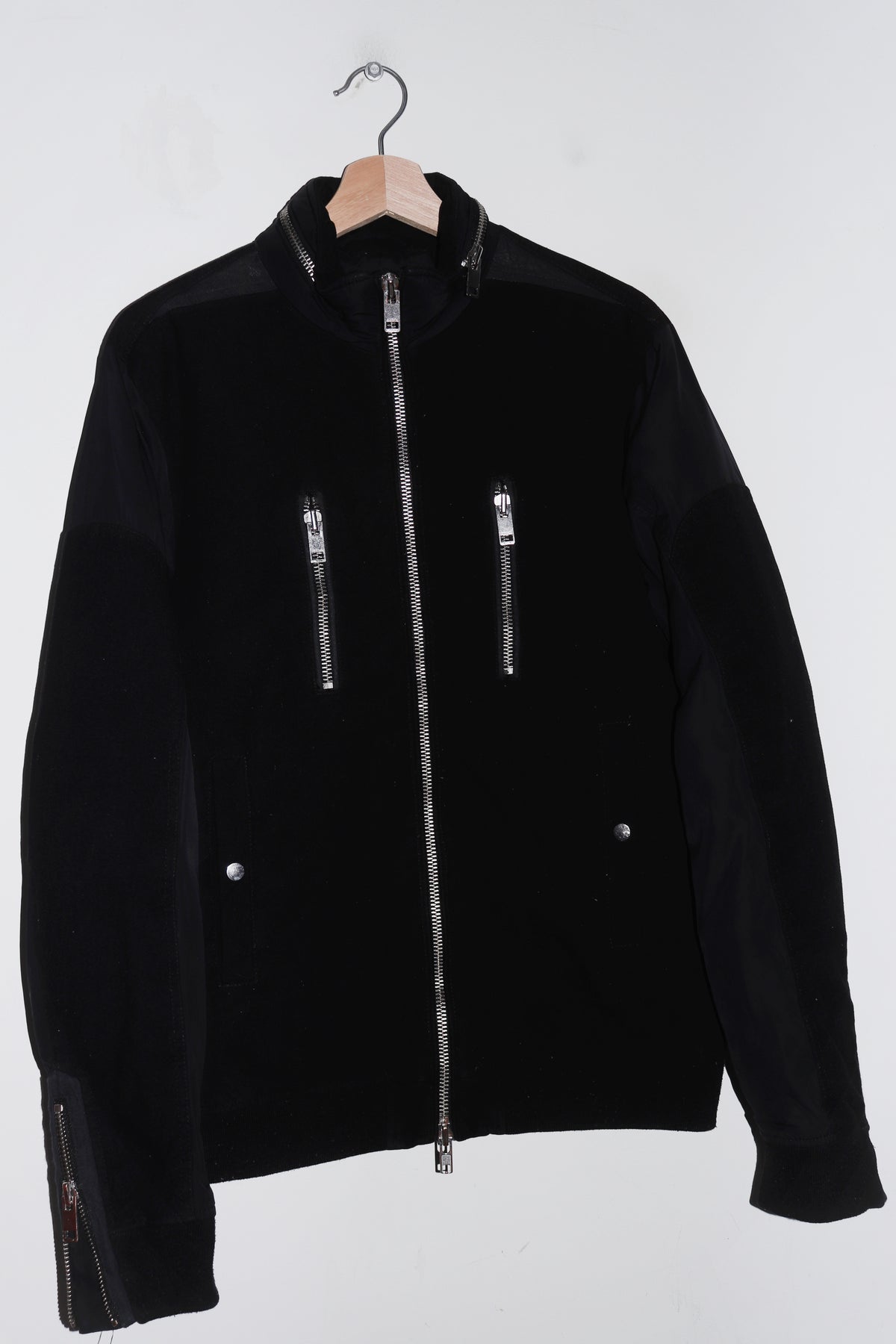 Diesel Black Zipper Detail Padded Riders Jacket (M-L)