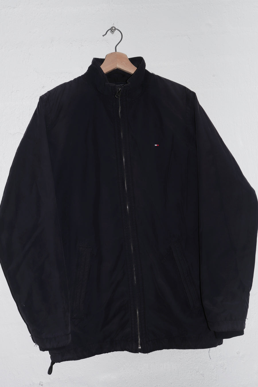 Tommy Hilfiger Embroidered Logo Faded Navy Padded Outerwear Jacket (M)