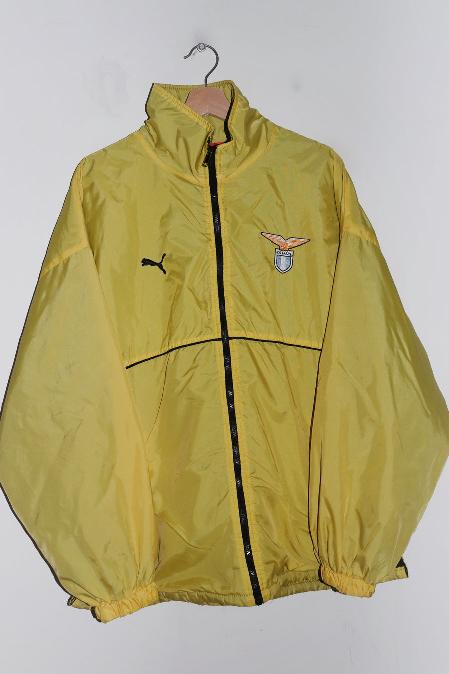 Vintage Puma Lazio Thick Flece Lined Football Training Outerwear Jacket (L)