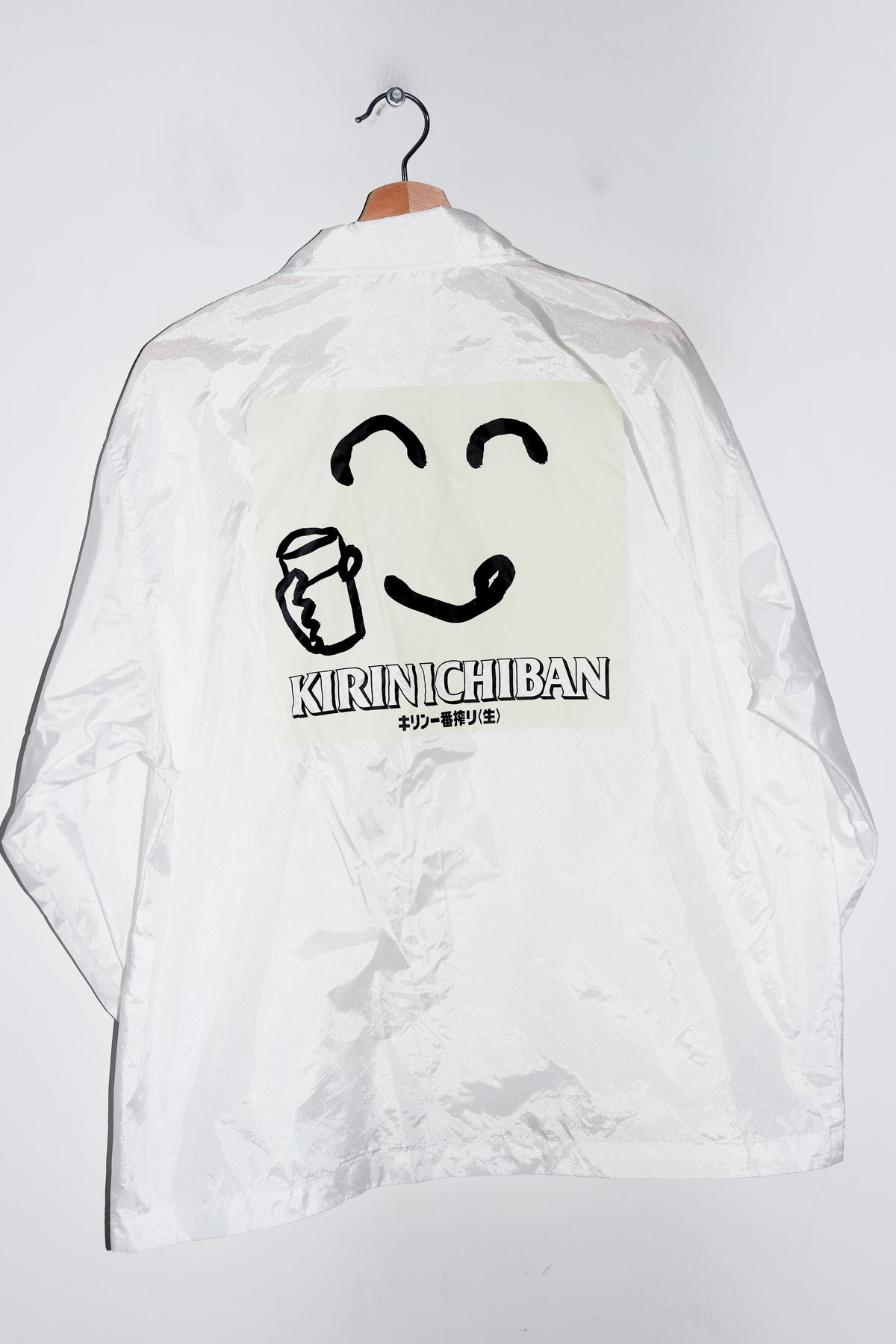 (DEADSTOCK) Vintage J-League Japan Kirin Ichiban Collared Spray Jacket (M)
