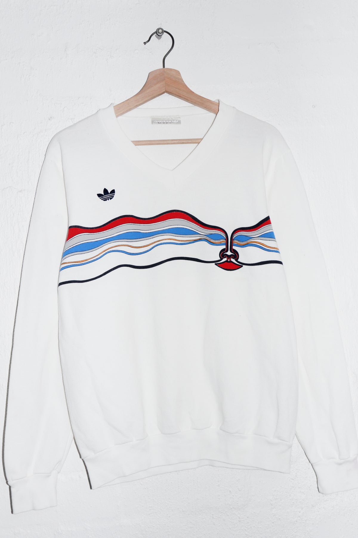 Vintage 80s Adidas Graphic Sweatshirt (M)