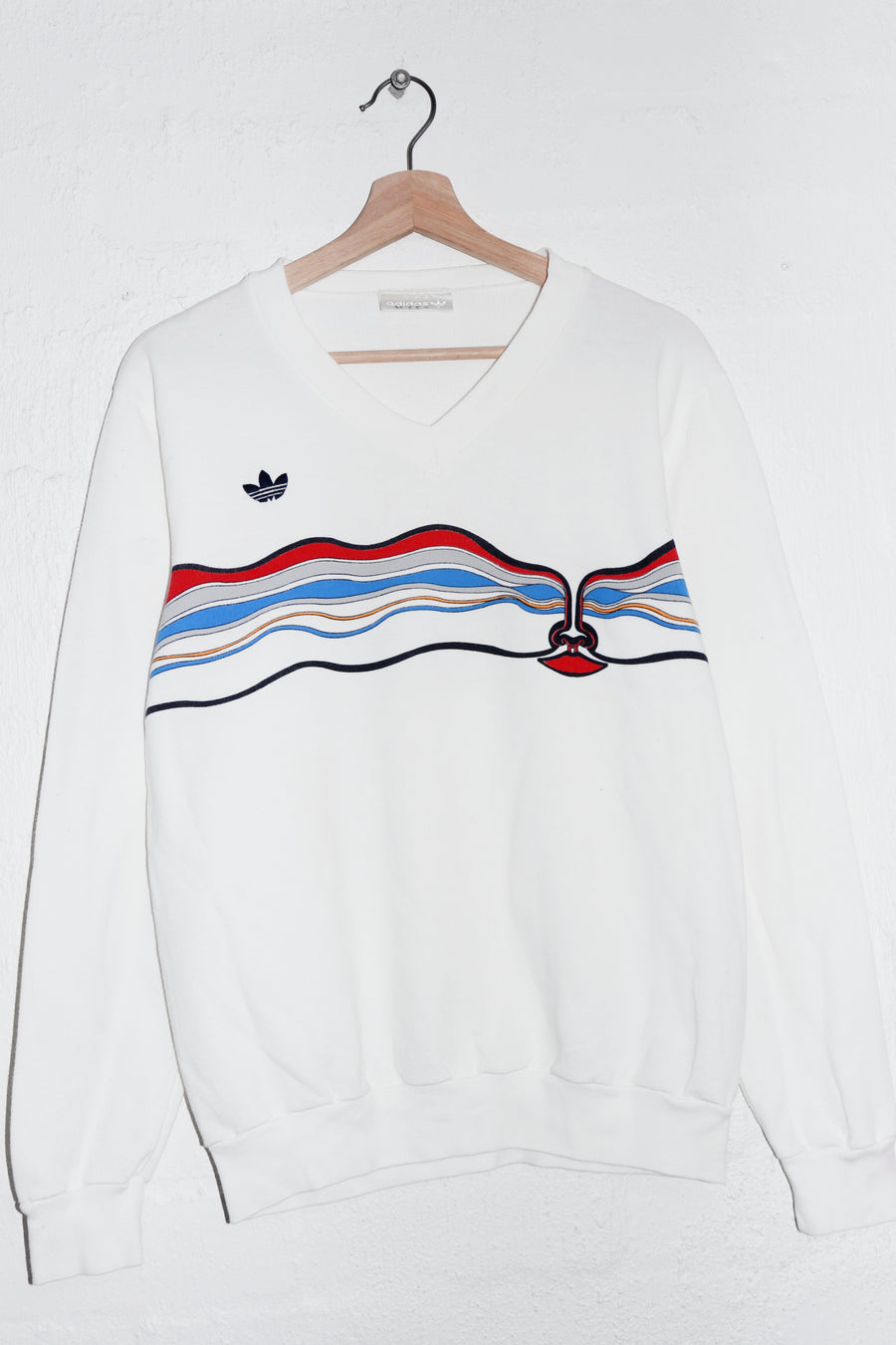 Vintage 80s Adidas Graphic Sweatshirt (M)