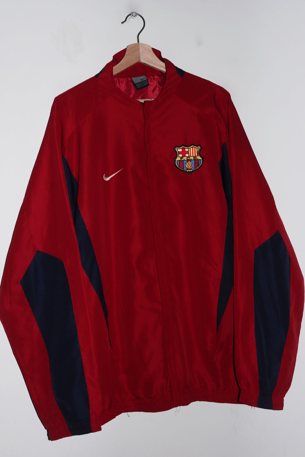 2002-03 Nike Barcelona Football Training Track Jacket (Rare) (XL)