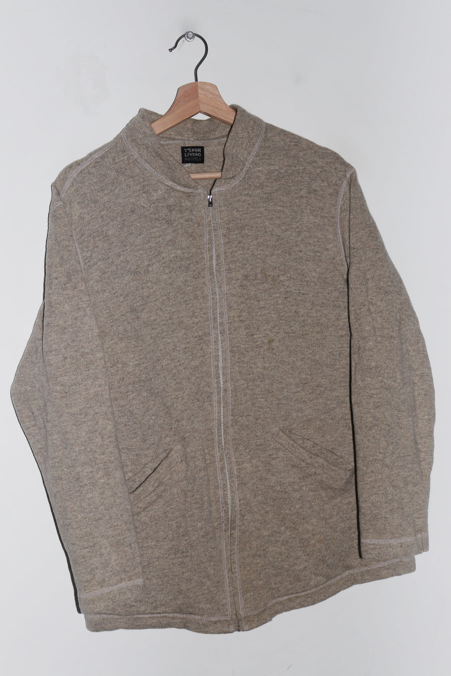 Vintage Yohji Yamamoto Y's for Living Textured Soft Zip Up Jacket (M)