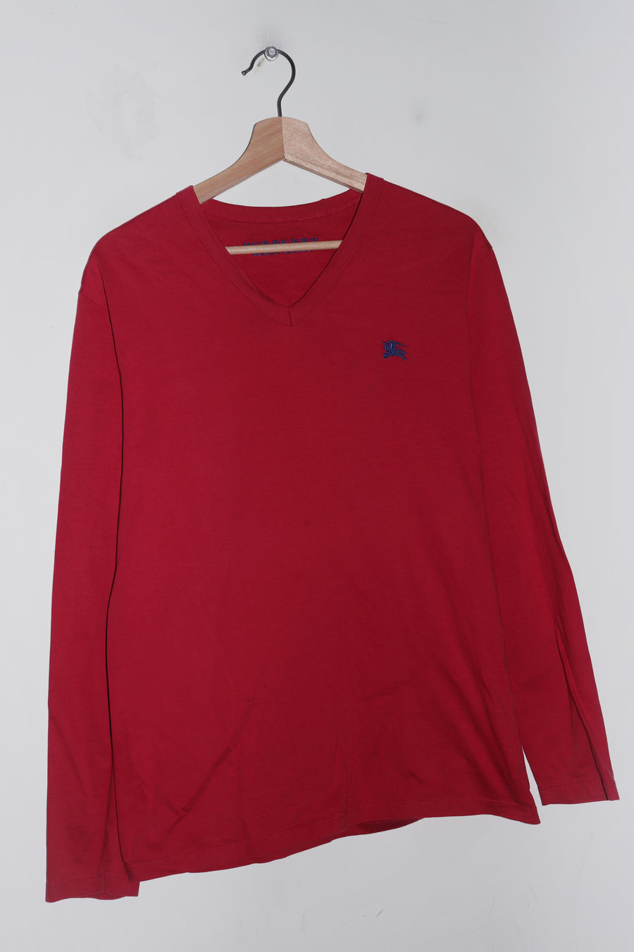 Vintage Burberry Black Label Embroidered Logo Pink Long Sleeve (L)