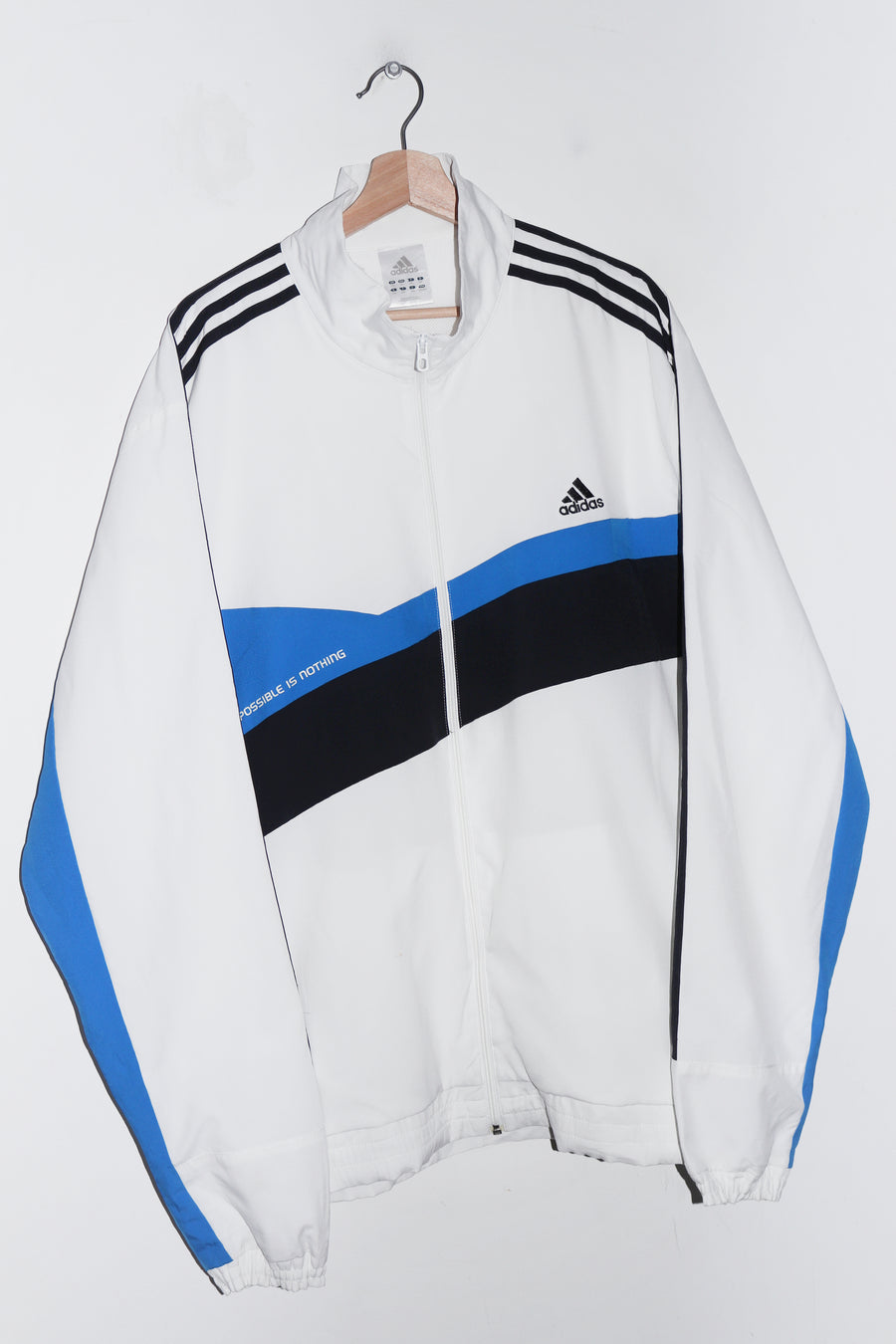 Adidas Impossible is Nothin Embroidered Logo Colour Block Track Jacket (XL+)