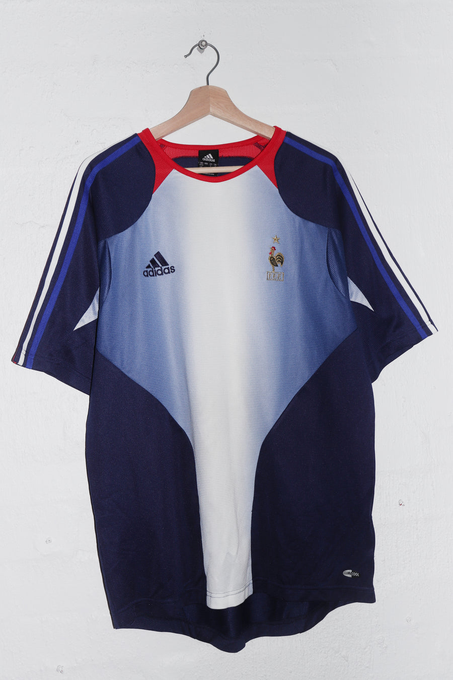 2004 Euros Adidas France Football Training Kit Jersey (L-XL)