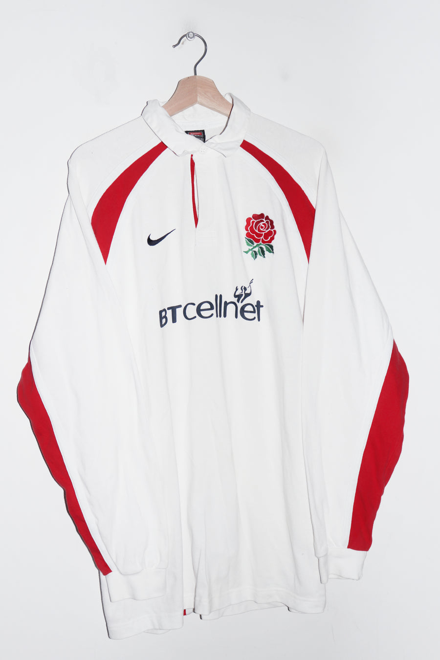 Vintage Nike England Rugby Thick Long Sleeve Jersey (XL)