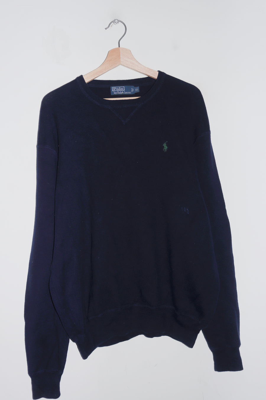 Polo Ralph Lauren Embroidered Logo Navy Knitted Sweater (L-XL)