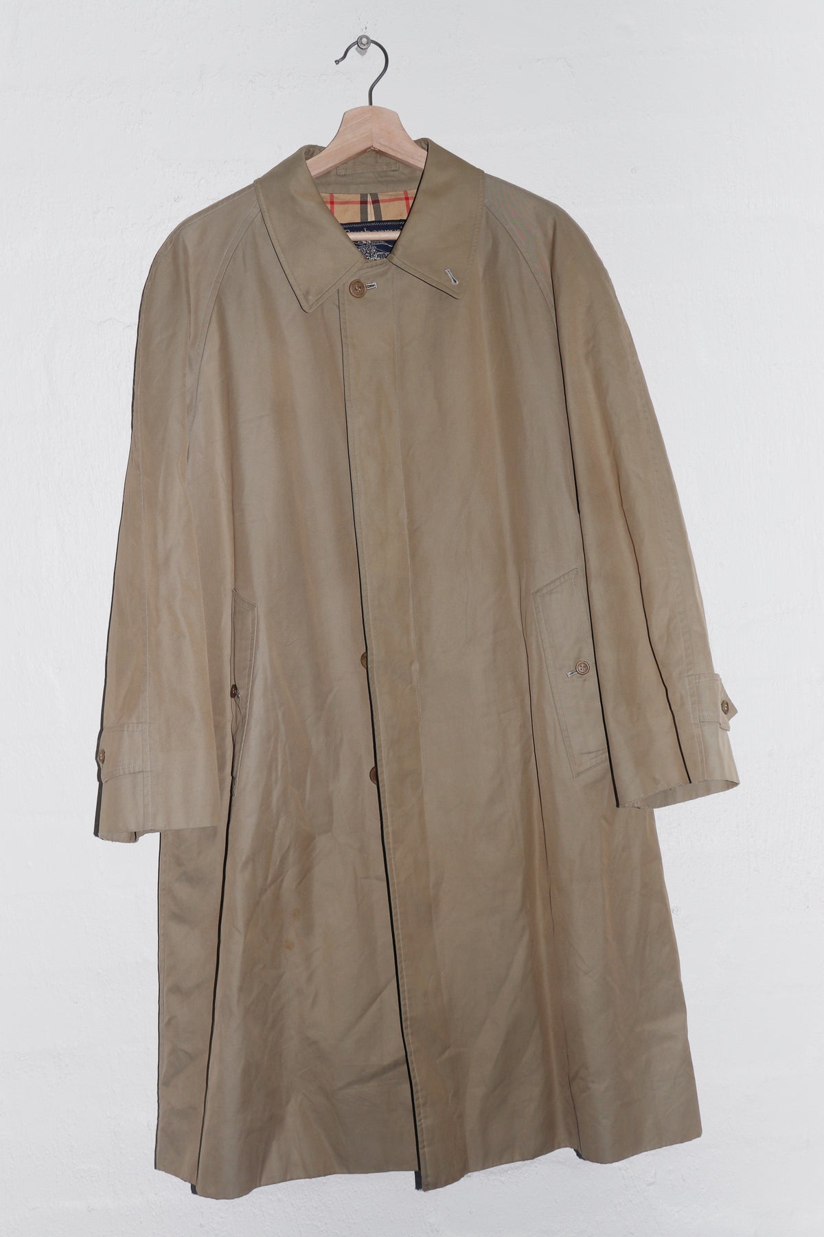Vintage 90s Japanese Burberrys Nova Check Lined Coat (M-L)