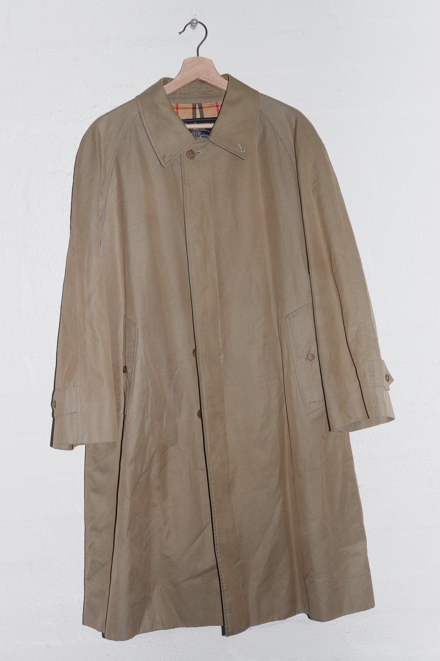 Vintage 90s Japanese Burberrys Nova Check Lined Coat (M-L)