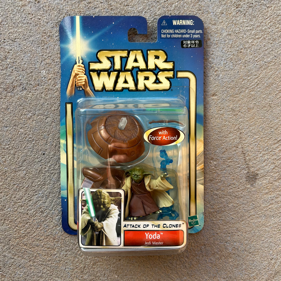 (BRAND NEW) Vintage Hasbro Star Wars Yoda Jedi Master Figurine (2002)