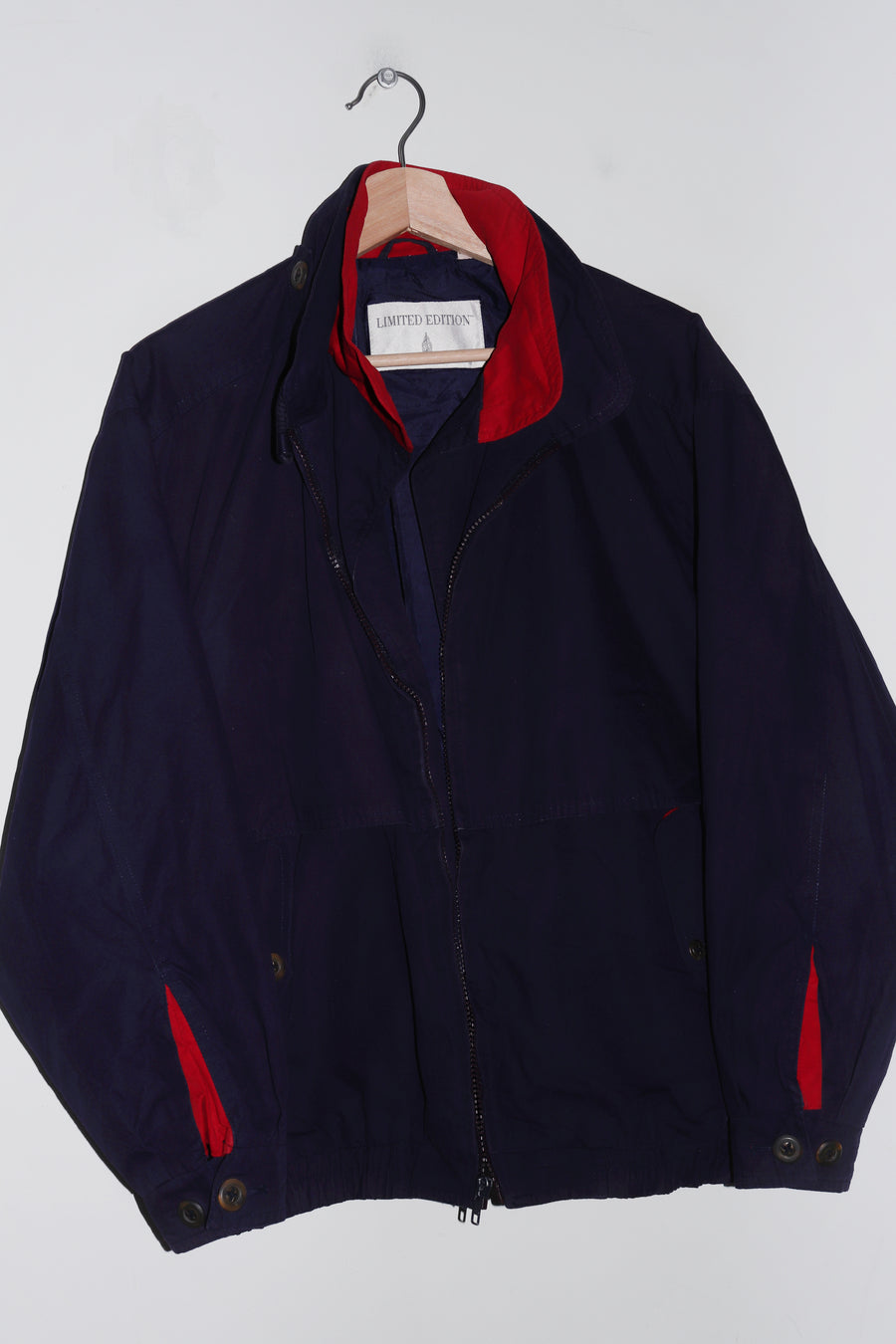 Old School London Fog Navy Harrington Jacket (M)