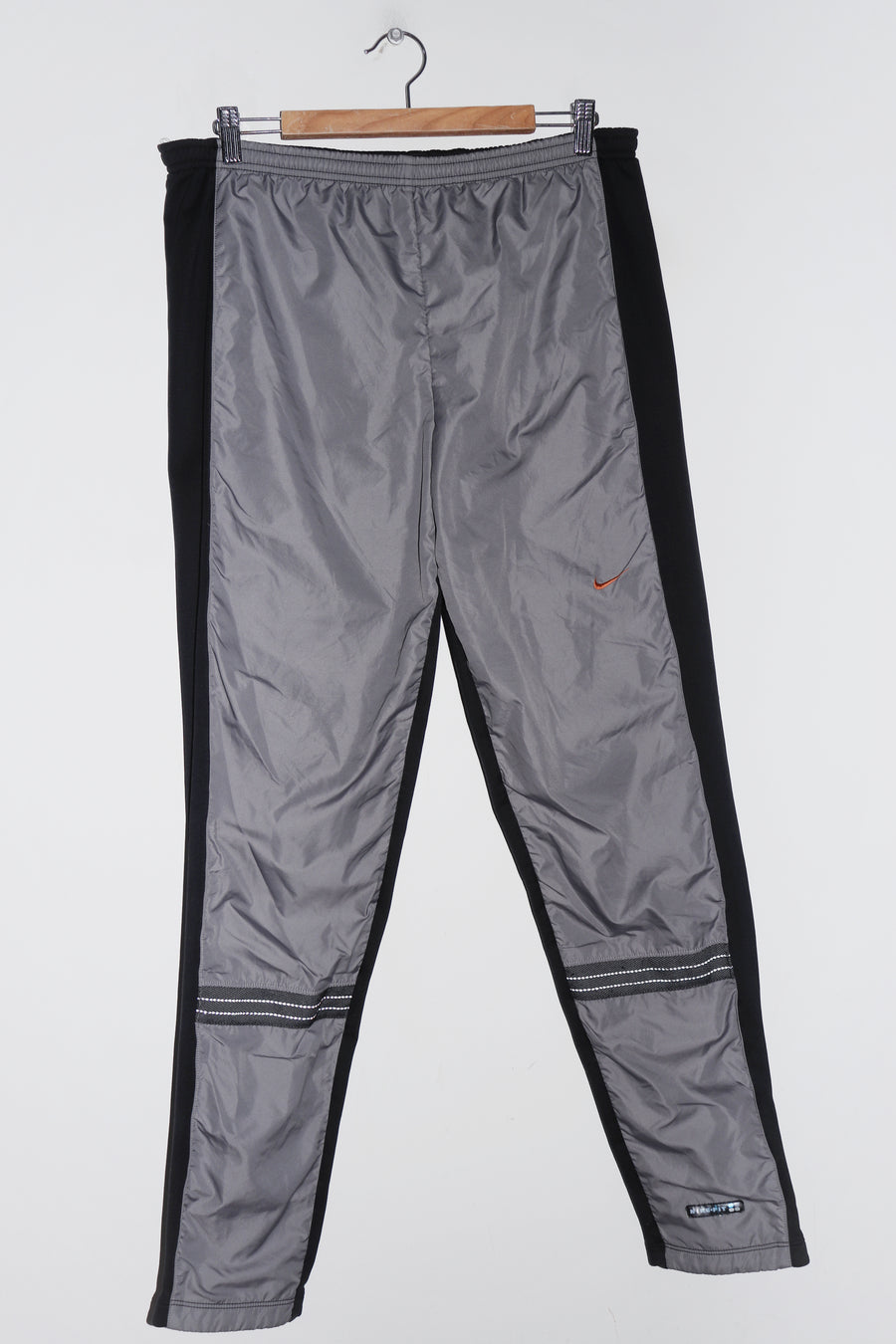 Vintage 90s Nike Embroidered Mini Swoosh Two Tone Track Pants (30-32/10-12)