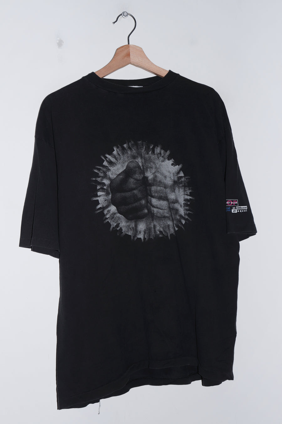 Vintage 1995 Pop Against Racism Festival Double Sided Graphic Tee (L-XL)