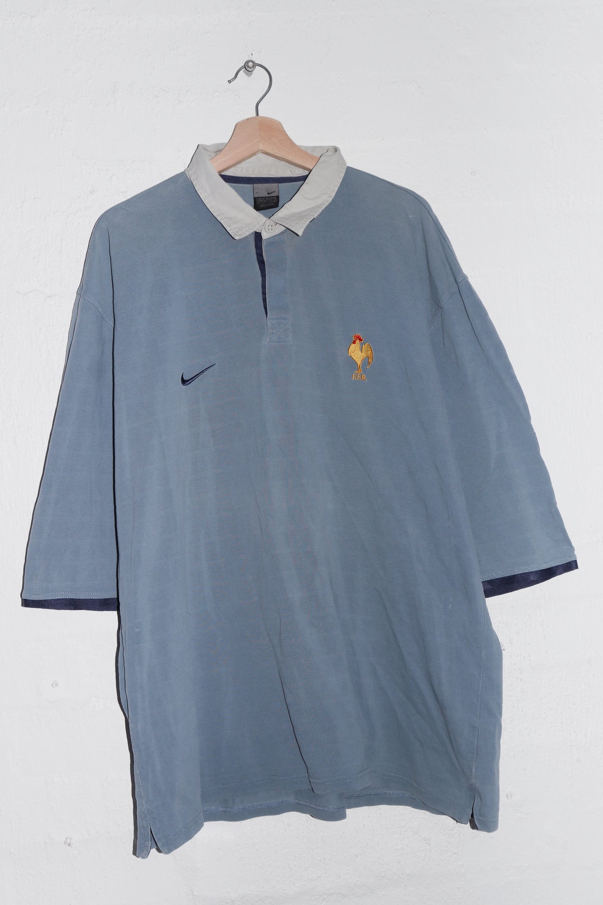 Vintage Nike France Rugby Thick Short Sleeve Jersey (XL+)