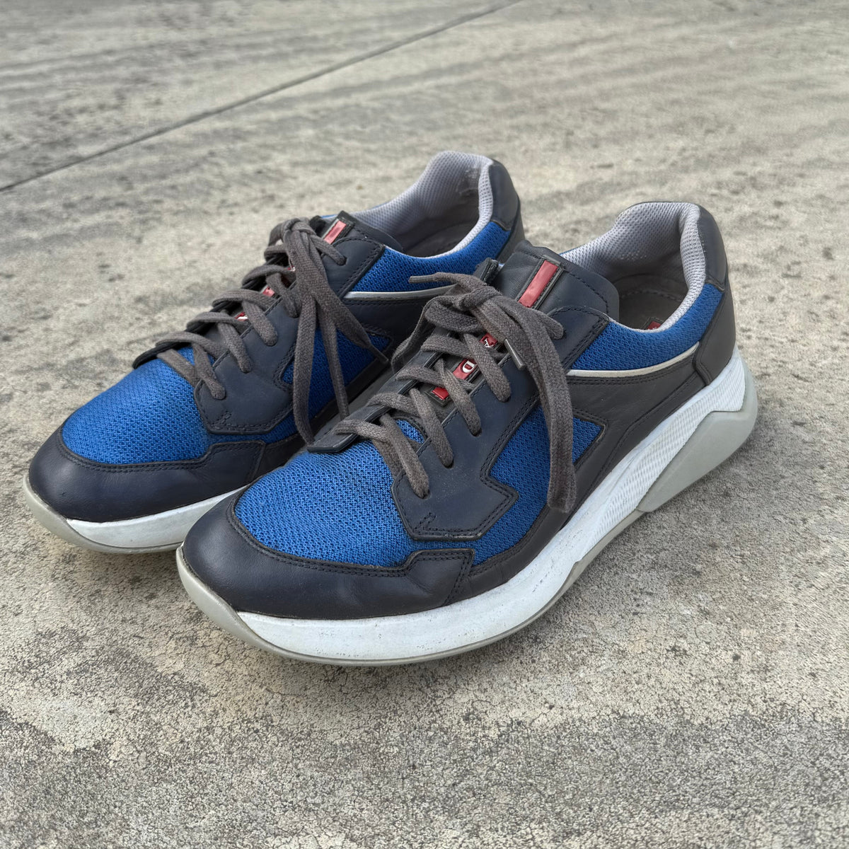 Prada Leather Polarius Prax Sneakers (Rare) (US9)