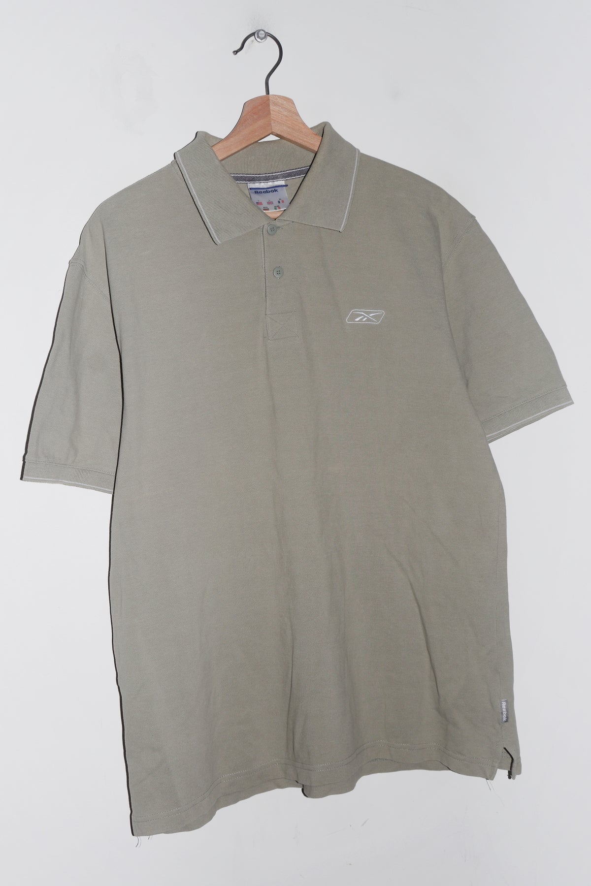 Vintage Reebok Embroidered Logo Thick Polo (L)