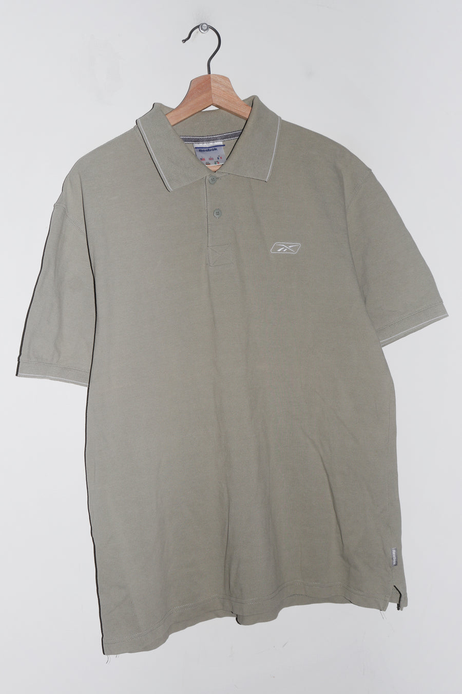 Vintage Reebok Embroidered Logo Thick Polo (L)
